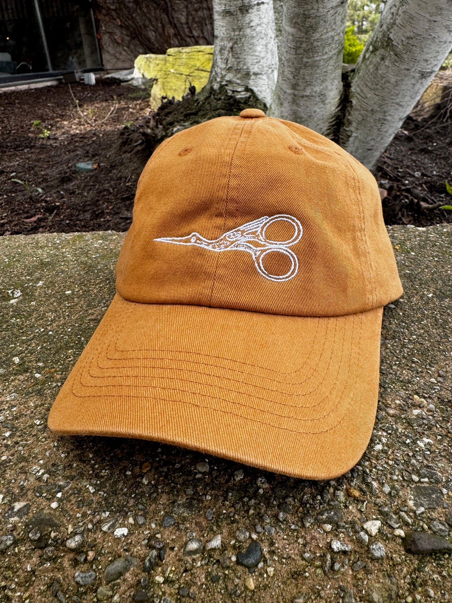 Stork Scissor Baseball Hat