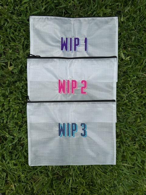 WIP 1-3 Needlepoint NDLPT Project Bags