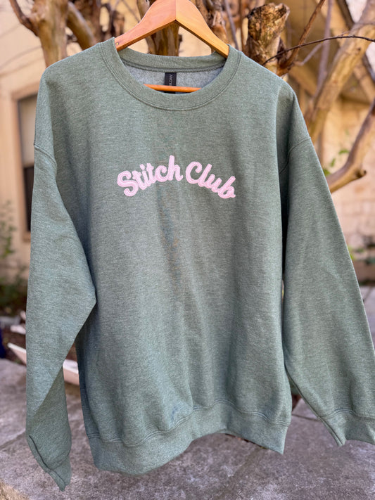 Heather Green "Stitch Club" Sweatshirt