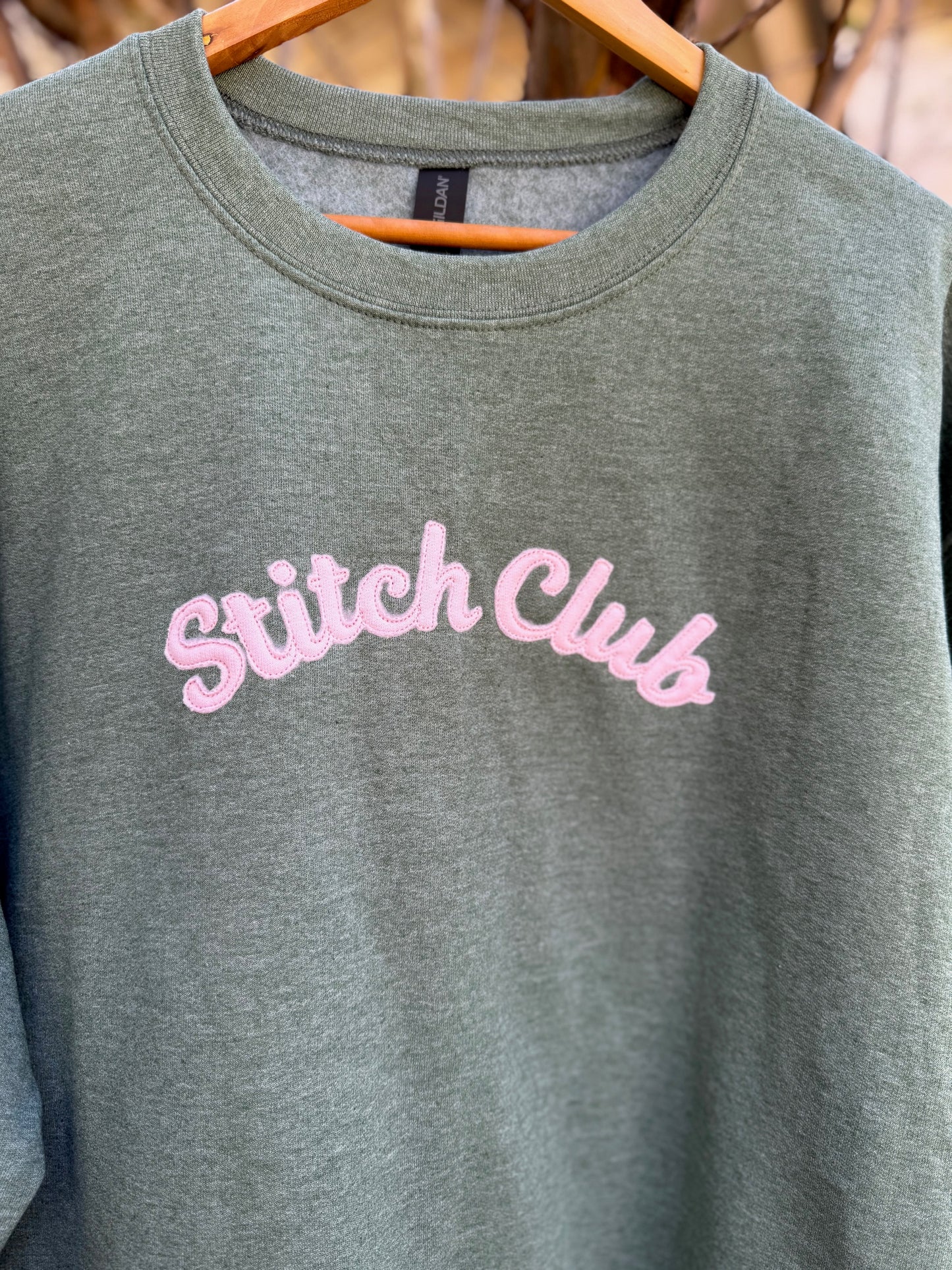 Heather Green "Stitch Club" Sweatshirt
