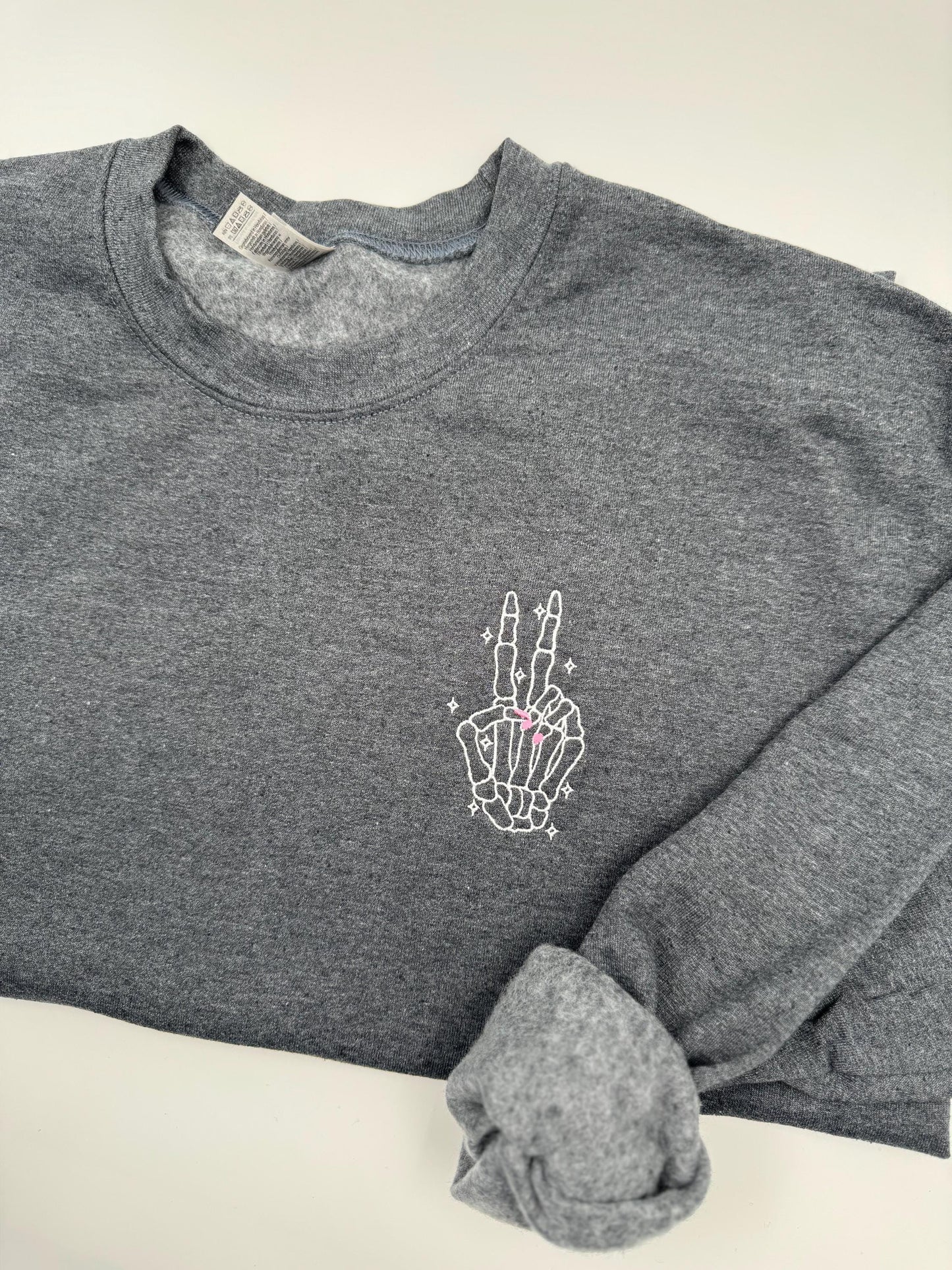 Peace, Witches! Sweatshirt; Halloween peace sign; Spooky season